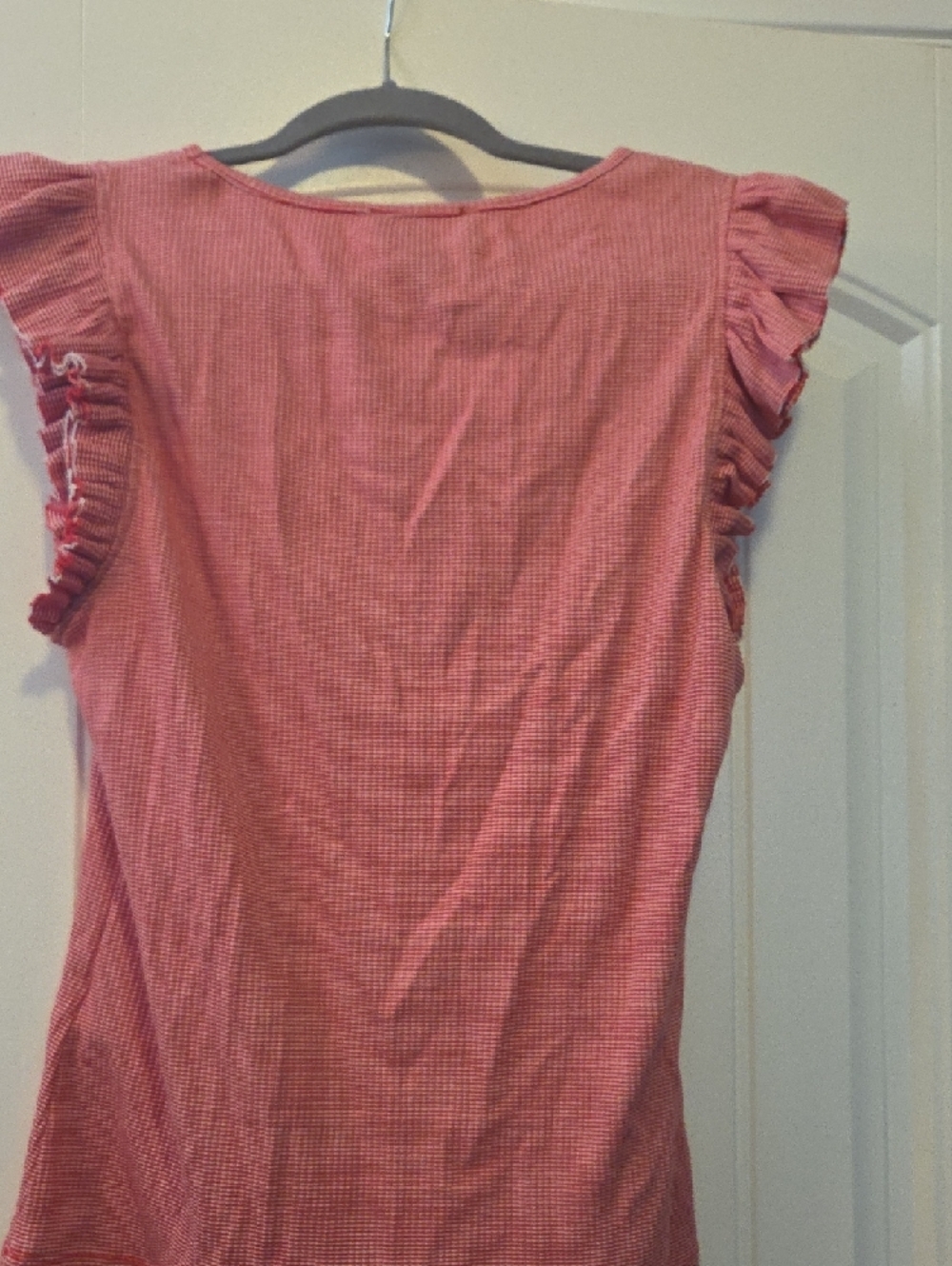 Truth Red Ruffle Sleeve Tank Top - Picture 3 of 3